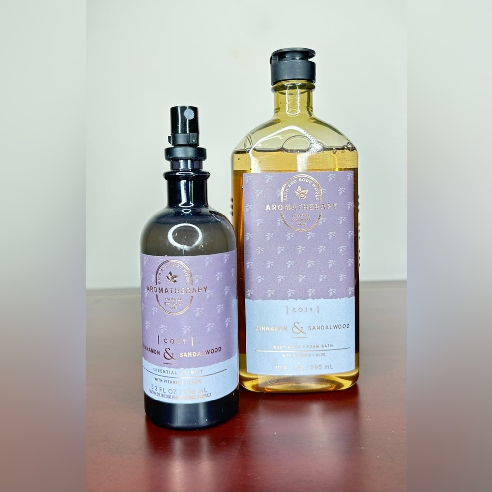 Bath and Body Works CINNAMON & SANDLEWOOD Aromatherapy 2pc set